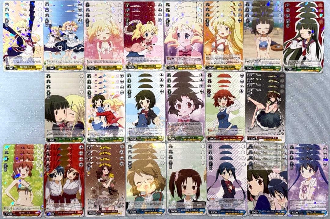 ヴァイスシュヴァルツ きんいろモザイク きんモザ 15th RR以下4コン b含