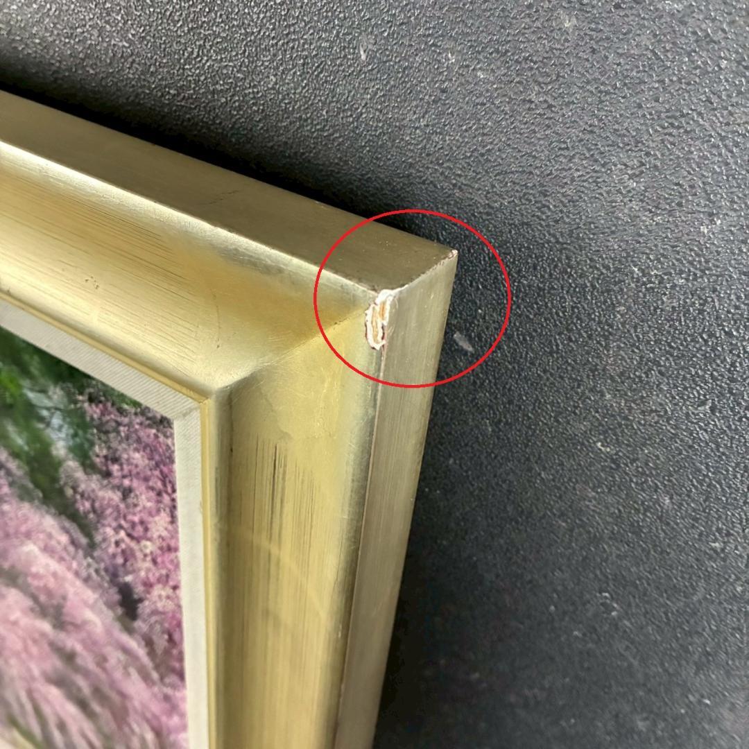 美品 寺井孝「角館の桜」キャンバスに油彩 10号 彩波会 二科展 枝垂れ桜 名品