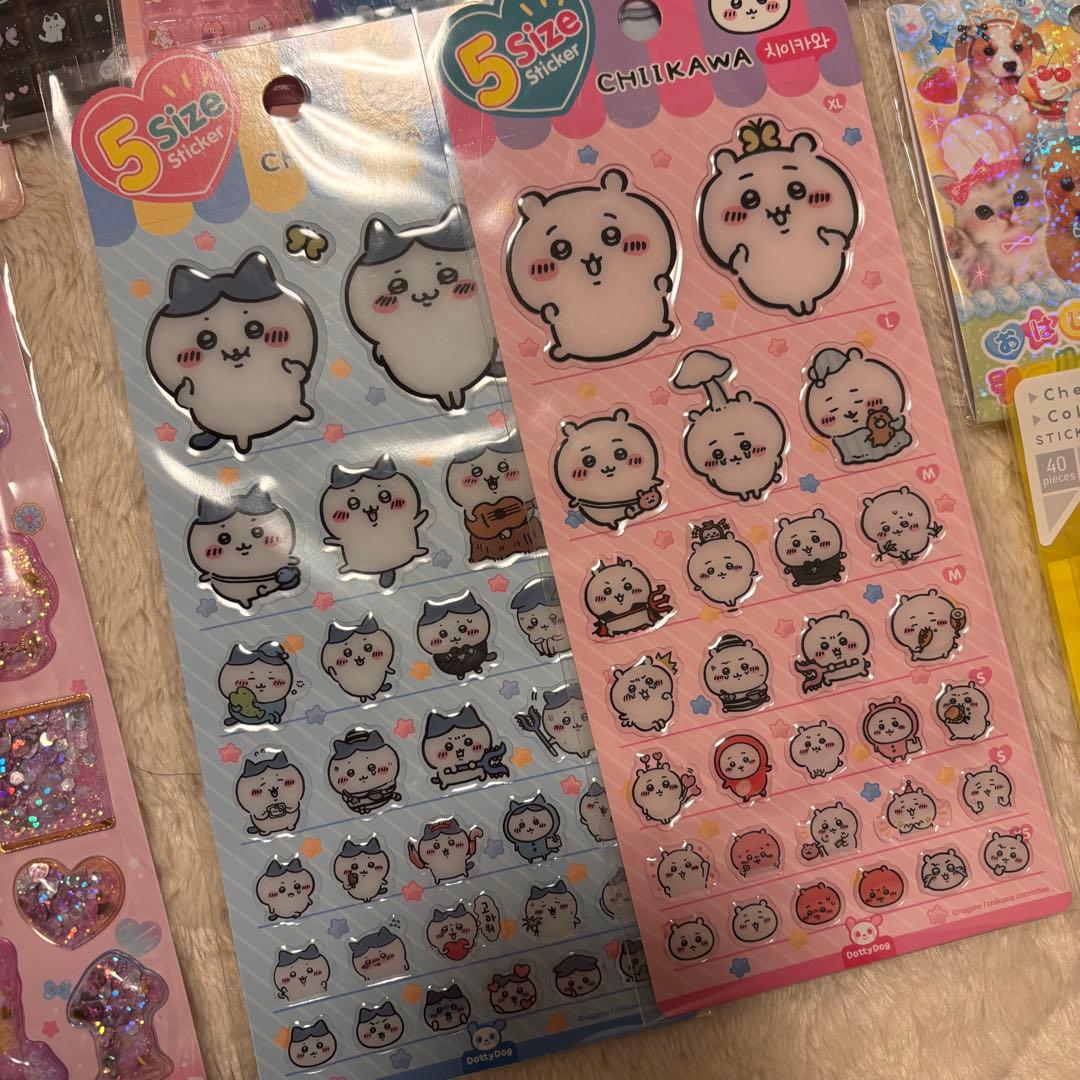 ボンボンドロップシール　肉球　タイル　マシュマロ　シール帳　シール交換　キティ