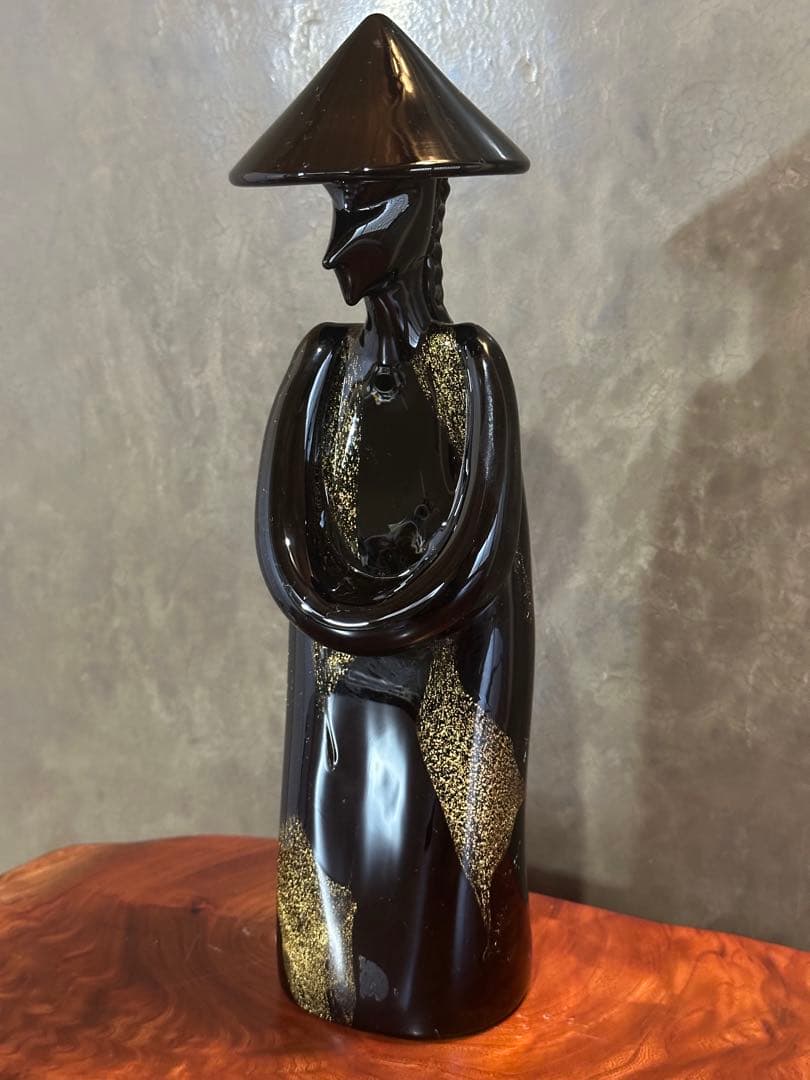 「Seguso Murano」黒いガラス製　置物