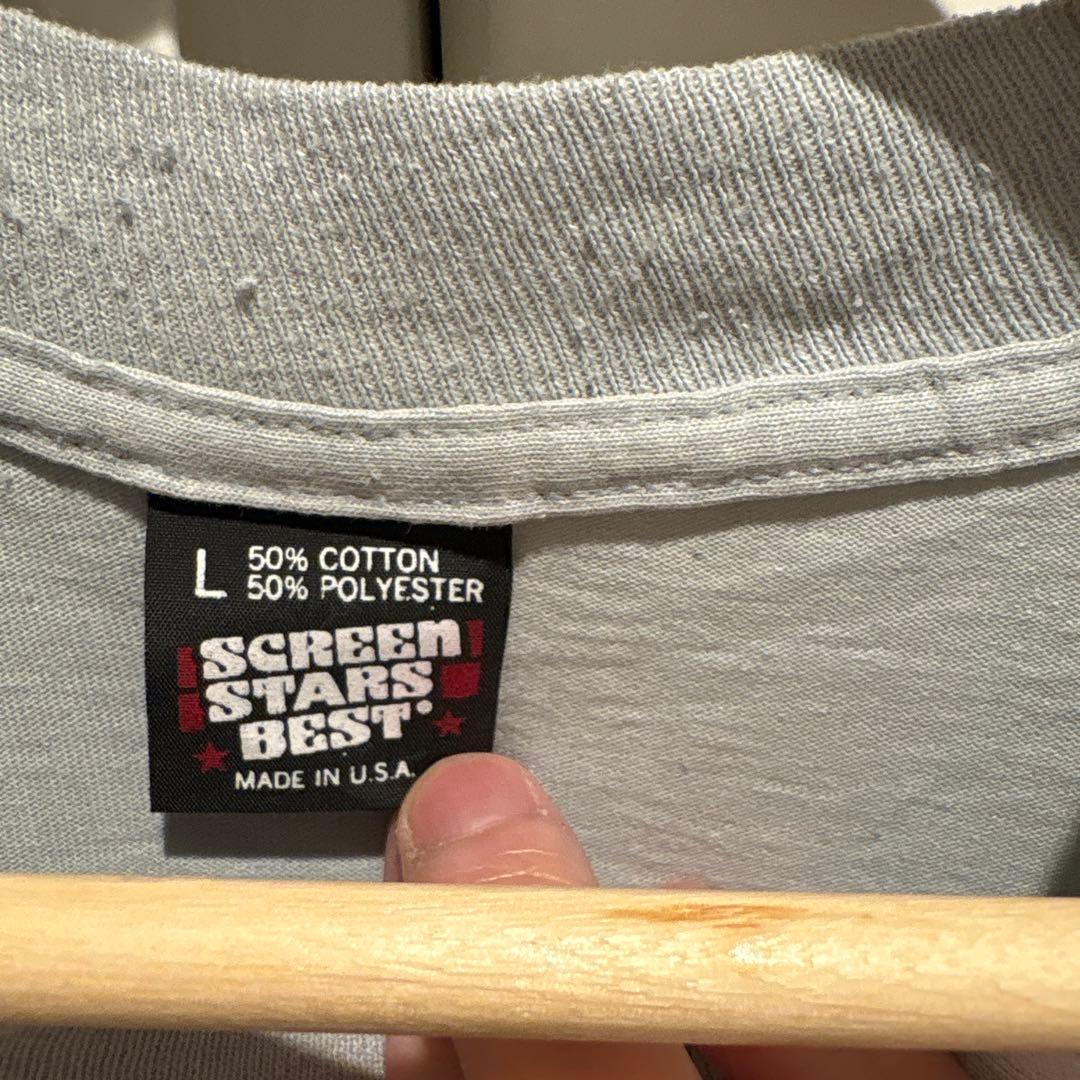 90年代マルコムX Tシャツ LIGHT GRAY