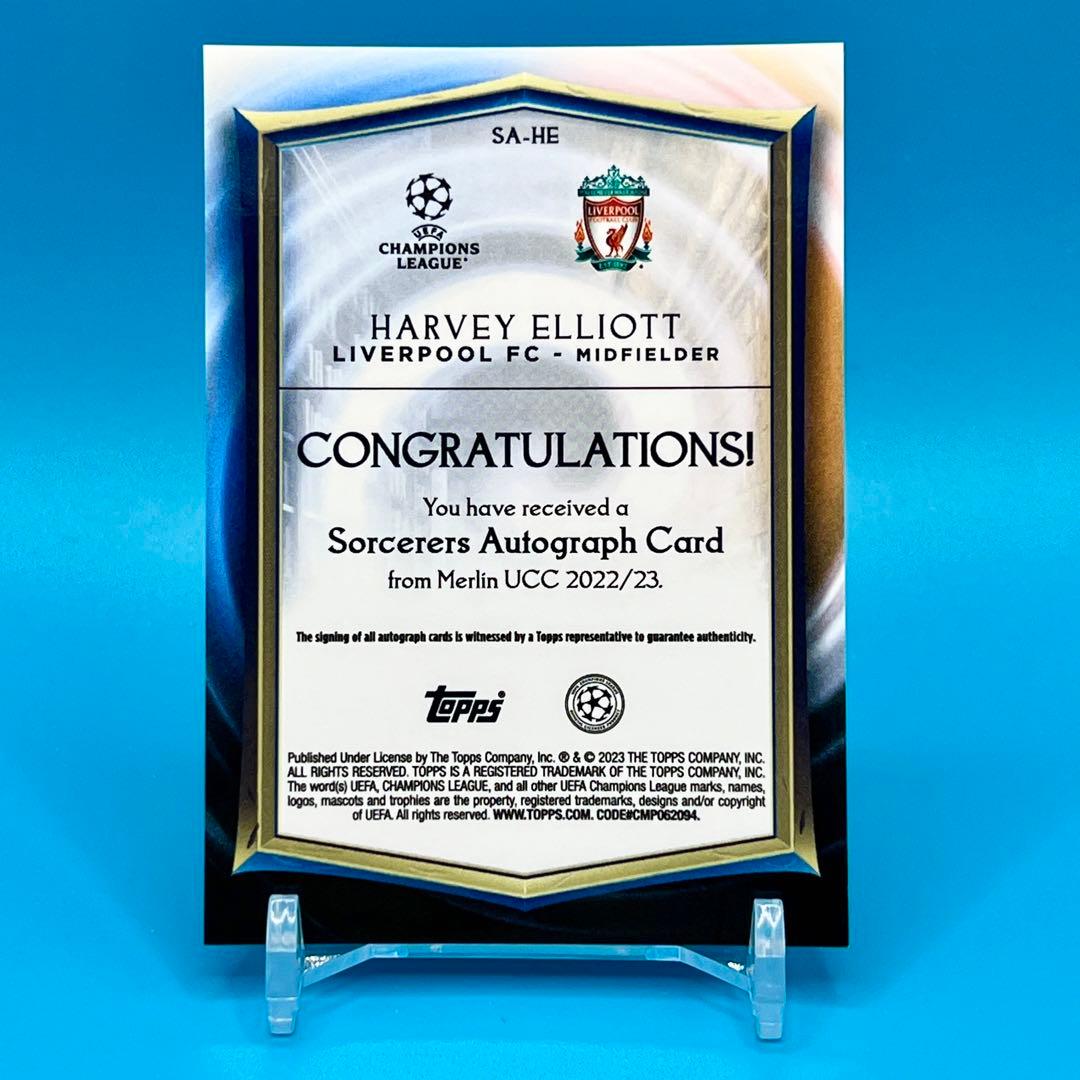 22-23 Topps Merlin ELLIOTT エリオット 直筆サイン