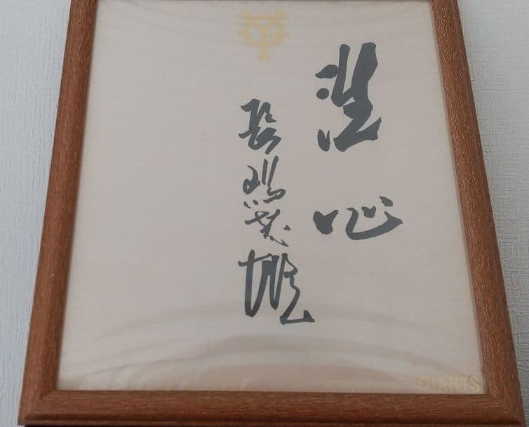 長嶋茂雄　直筆サイン　非売品　読売巨人軍球団公認YG公式色紙毛筆　座右の銘