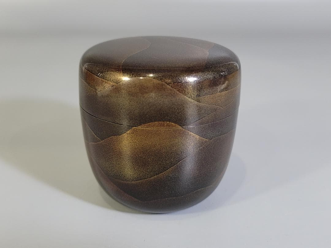 茶道具 遠山 蒔絵 棗 在銘 共箱