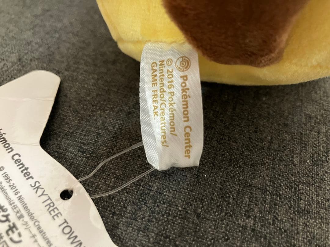 ポケモンセンター ぬいぐるみ 黒いレックウザポンチョを着たピカチュウ タグ付