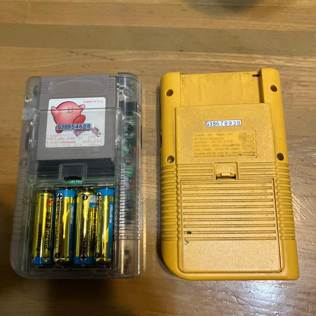 初代　ゲームボーイ　本体　スケルトン　電池カバーありません。