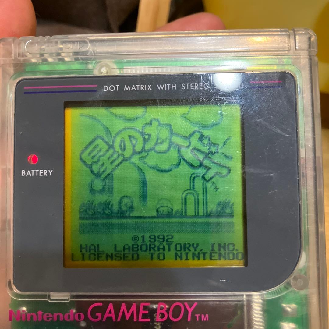 初代　ゲームボーイ　本体　スケルトン　電池カバーありません。