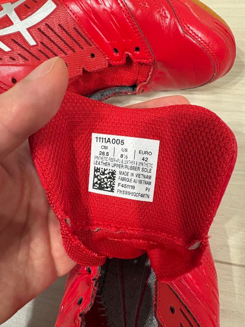 アシックス　デスタッキ　レッド　26.5 新品