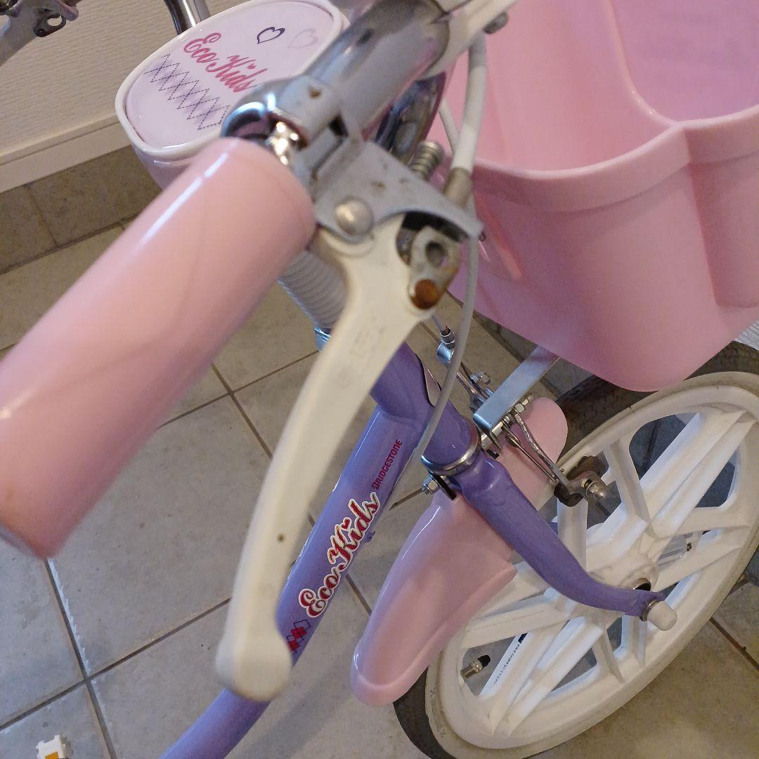 エコキッズ　自転車　18インチ　ピンク