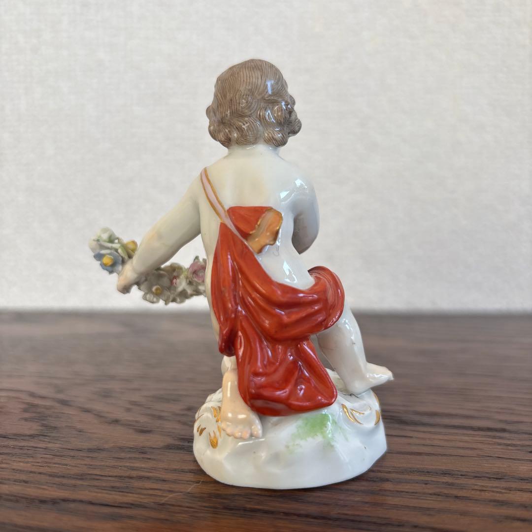 マイセン　エンゼル　置物　フィギュリン　人形　アンティーク　陶磁器