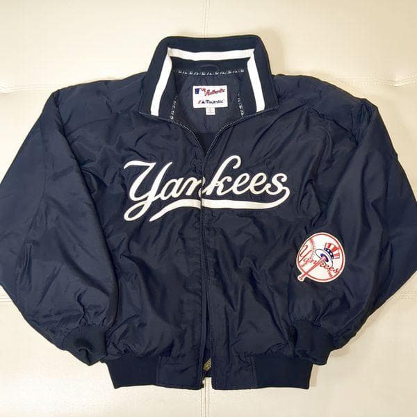 ヤンキース マジェスティック ブルゾン L ヴィンテージ スタジャン ジャケット
