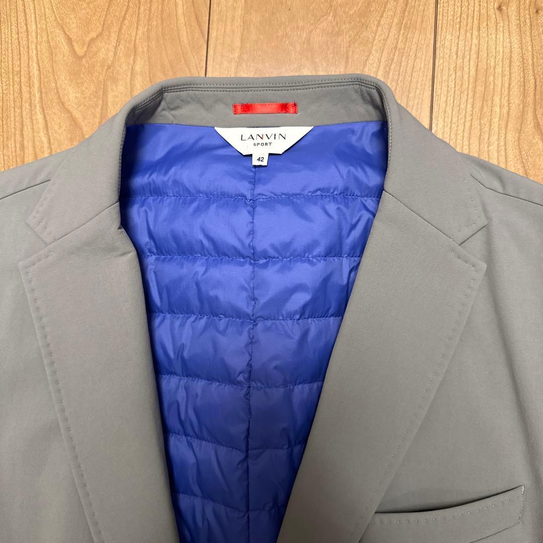 LANVIN Sport ゴルフダウンブレザー42 薄グレー【未使用品】