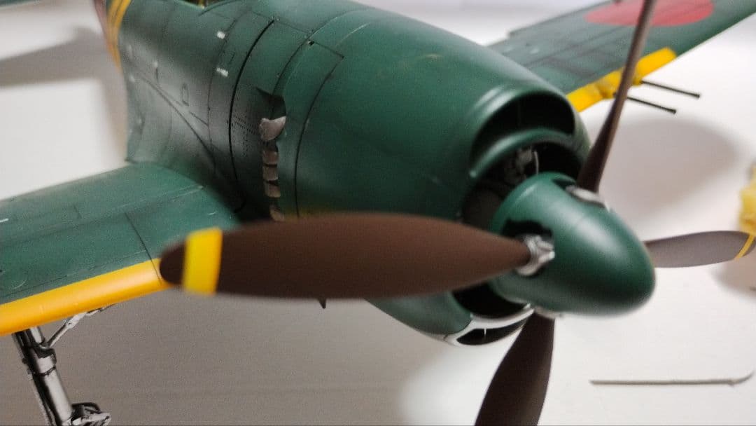 プラモデル完成機　1/32　川西　紫電改