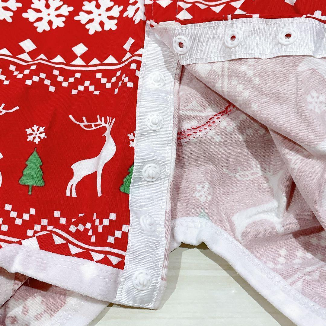 ☆術後ウェア 傷口保護 傷舐め防止 ボタンタイプ クリスマス レッド