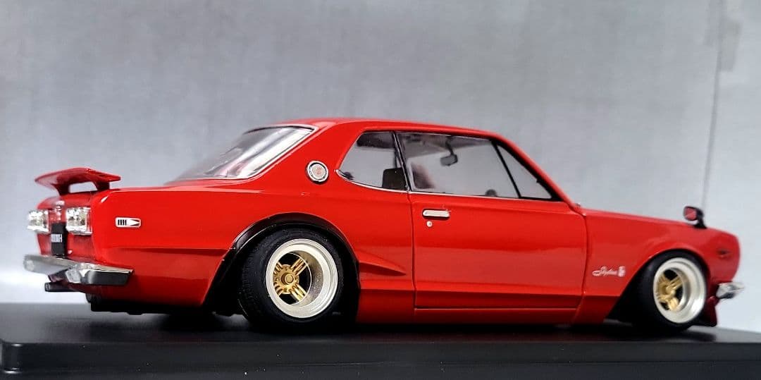 1/24　スカイライン改　ハコスカ2Dr　GT-R　シャドー　ホイール　深リム