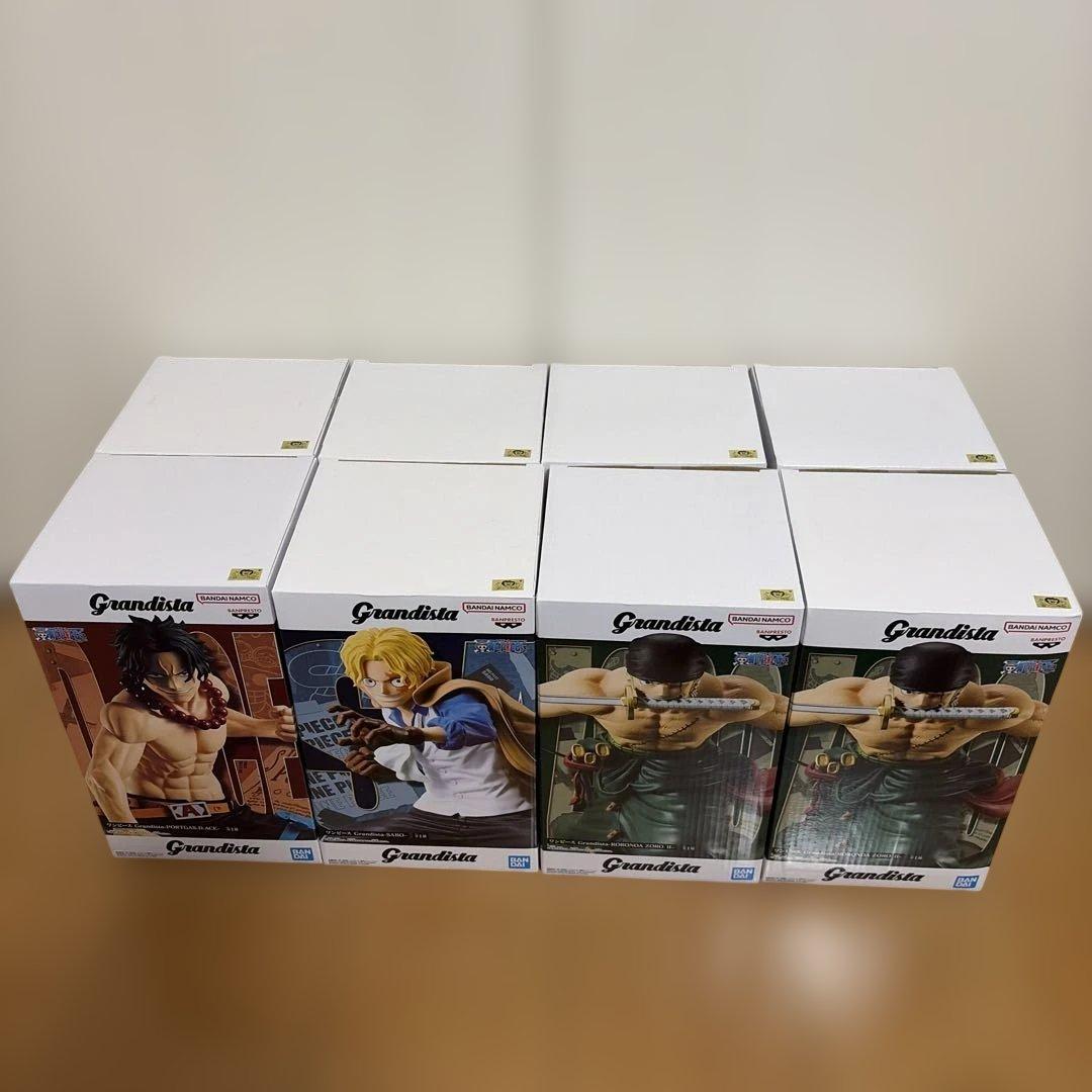 ワンピース Grandista ゾロ　サボ　エース　フィギュア8体セット