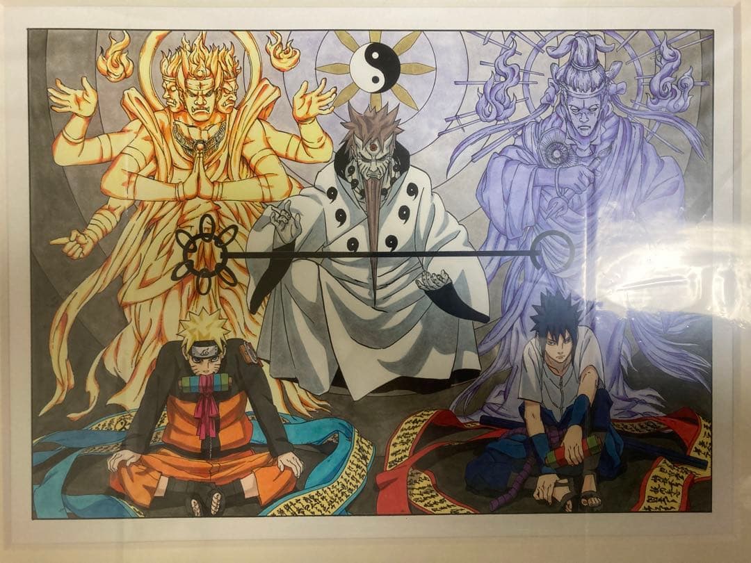 ナルト　サスケ　六道仙人　複製原画　ジャンプフェスタ2015限定