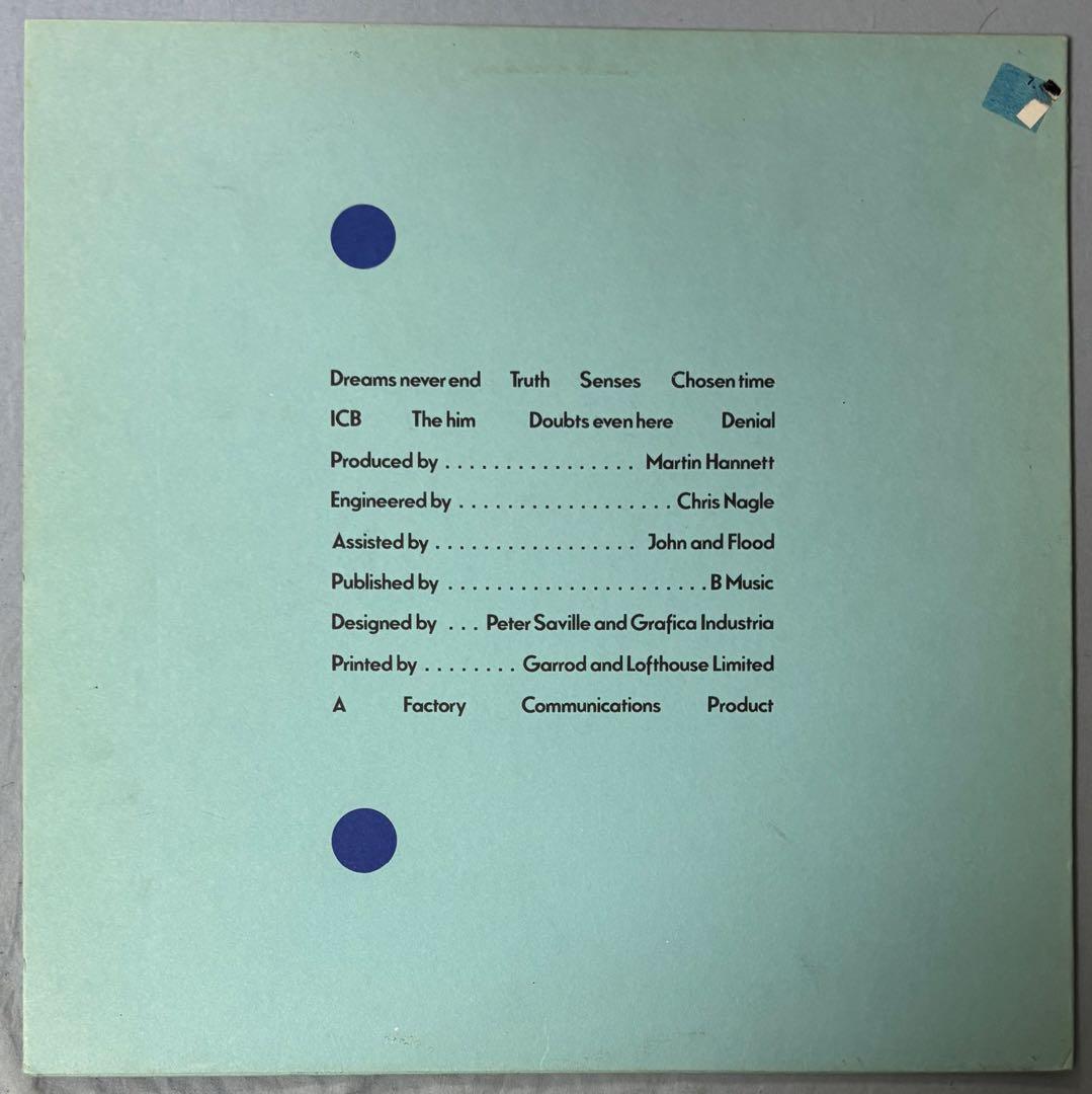 洋楽 New Order Movement joy division