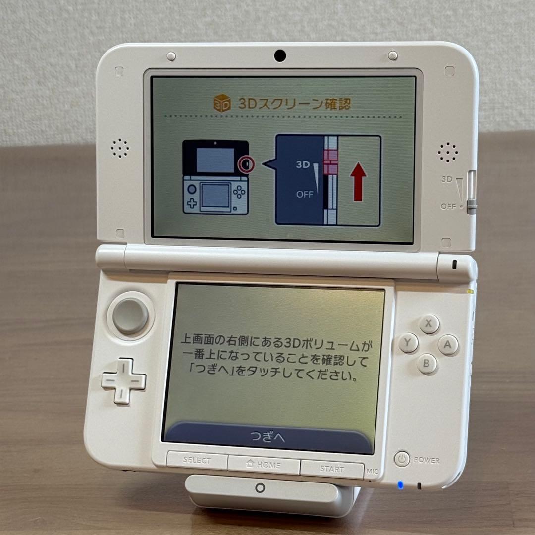 6-253【ほぼ未使用】ニンテンドー3DS LL ピンク×ホワイト