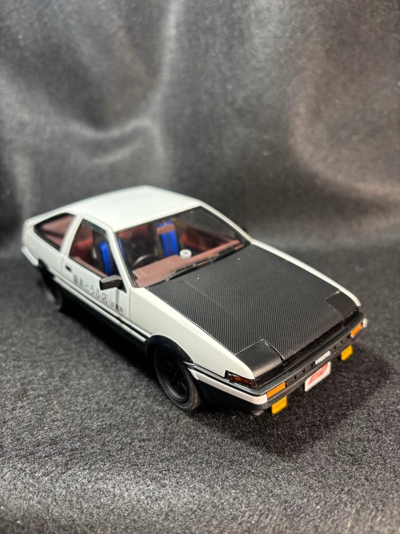 イニシャルD 藤原拓海　AE86トレノ　アオシマ1/24 全塗装完成品