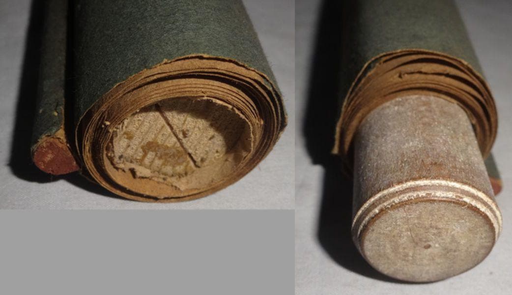 1890年 二見興玉神社 三神 天照皇大神 豊受大神 猿田彦神 天狗 紙本 掛軸