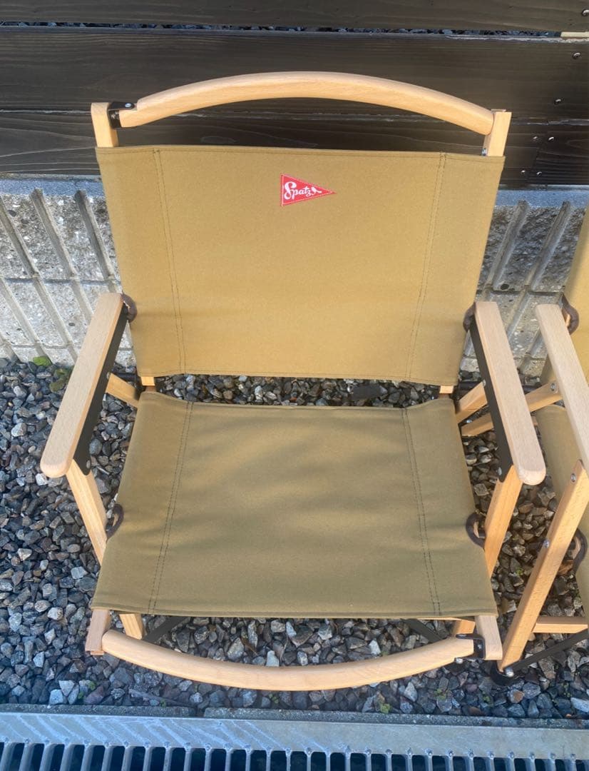 キャンプチェア　ウッドチェア　スイス老舗ブランドスパッツ ウッドペッカー