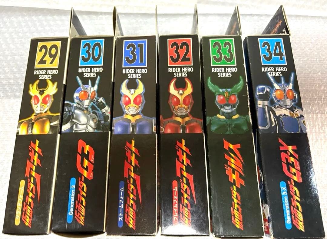 【未使用】仮面ライダー アギト ライダーヒーローシリーズソフビ　バンダイ　12体