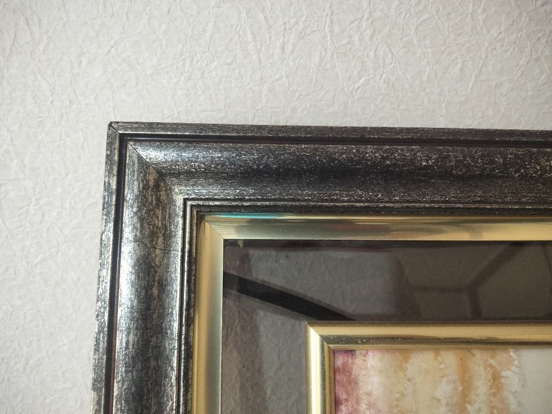 バレエ少女 額装 陶板画 大型　飾り物　陶磁