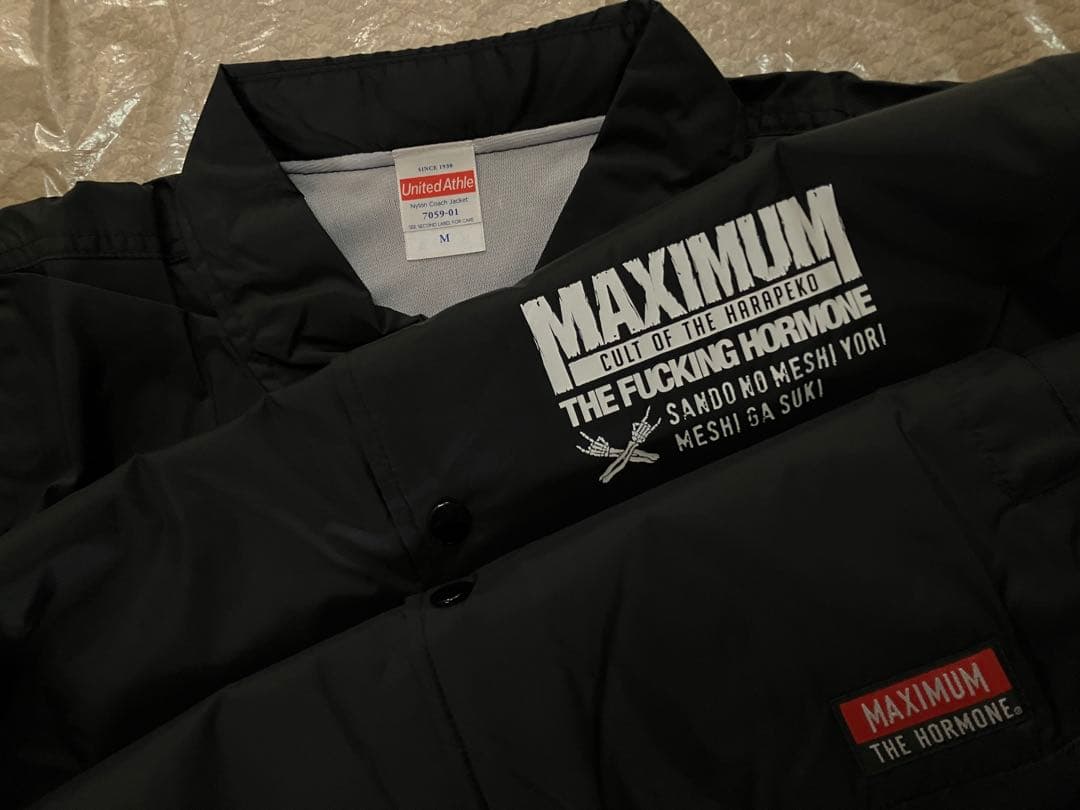 マキシマム ザ ホルモン コーチジャケット M ブラック 黒 Black