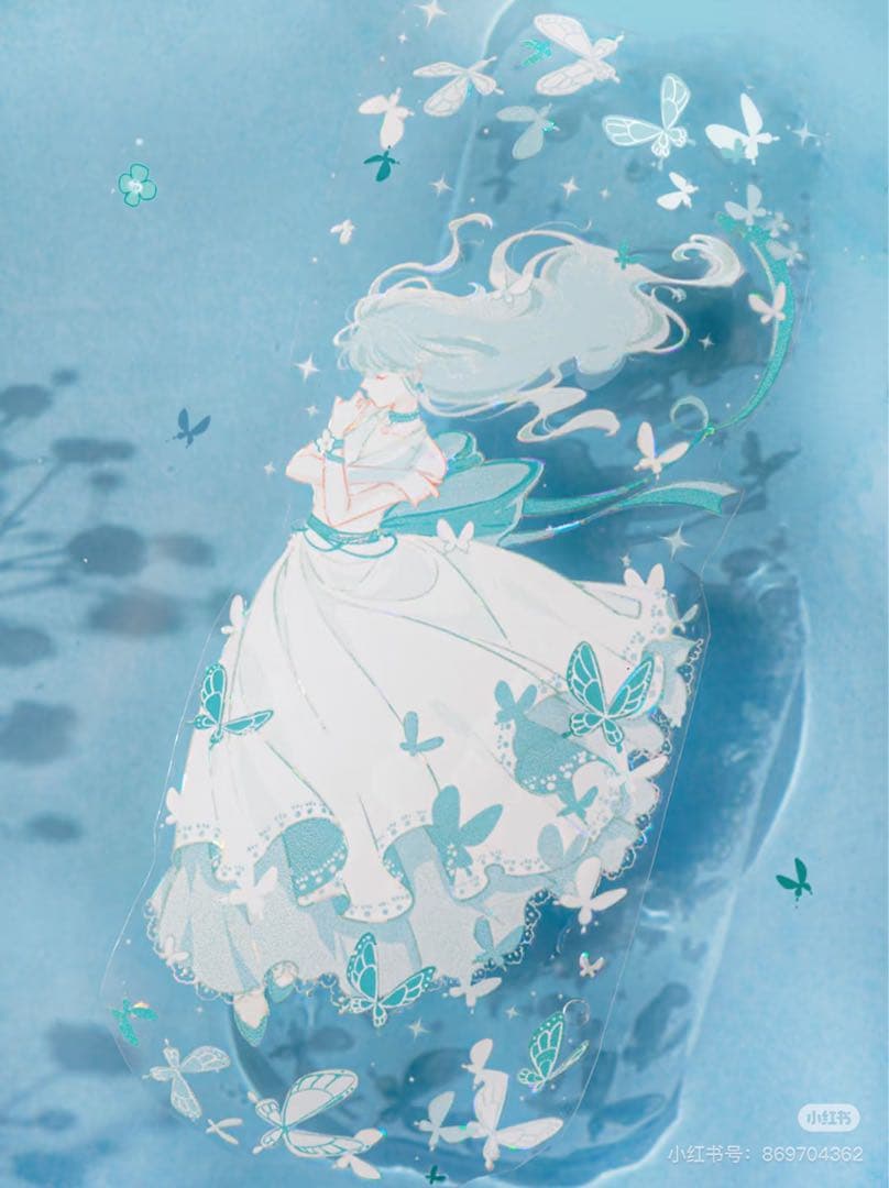 【8461】海外　マステ　5m巻売り　貝殻光マスキングテープ