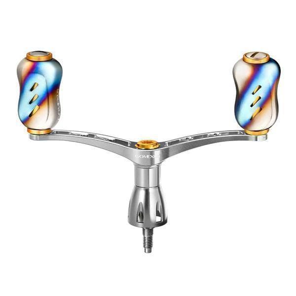 ゴメクサス　ダブルハンドル　98mm シマノ用　ゴールド/チタンノブ
