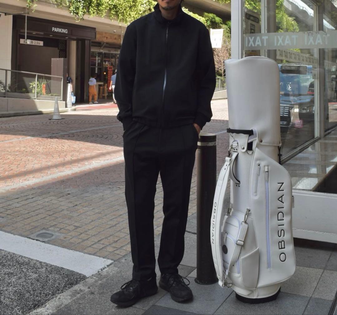 美品 定価5万円弱OBSIDIANオブシディアン ダブル ニット ゴルフ パンツ