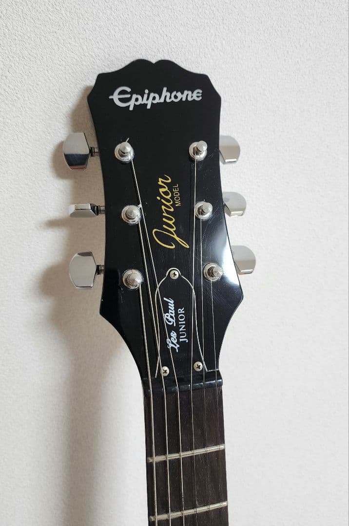 【良品】エピフォン　レスポールジュニア Jr　ソフトケース　新品弦　ピック付き