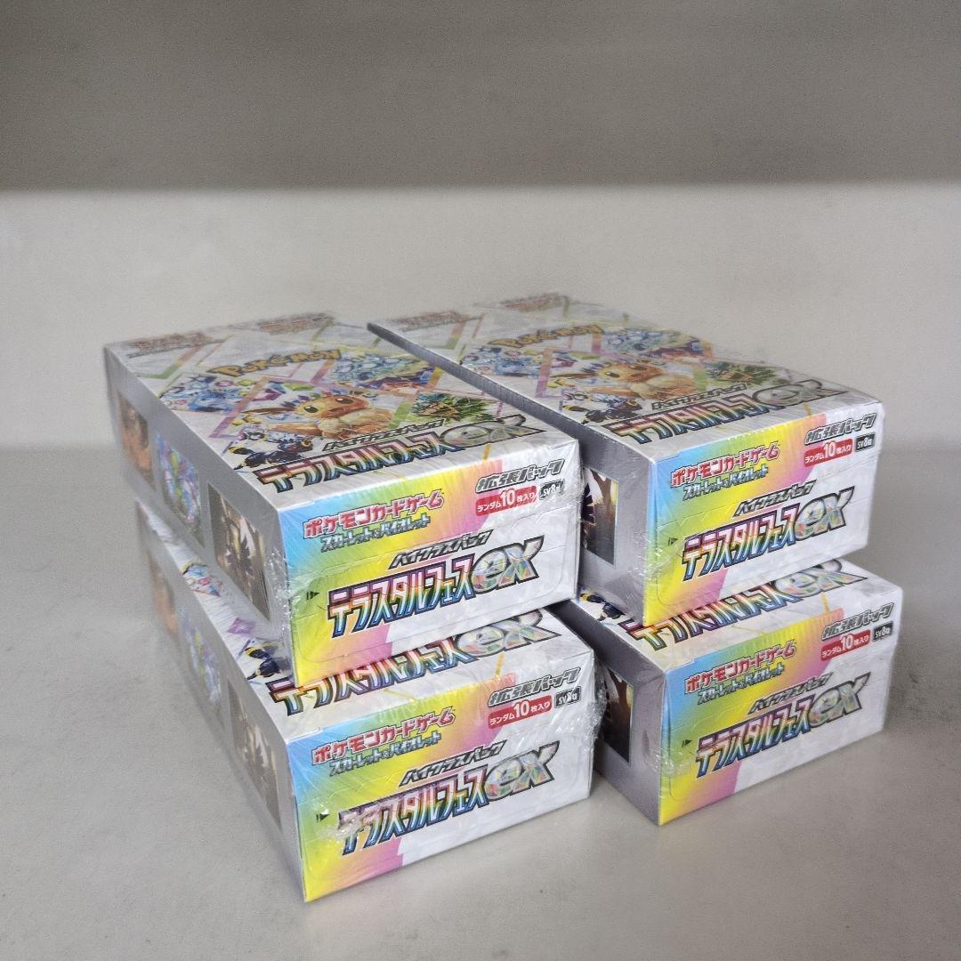 ポケモンカードゲーム テラスタルフェス 4box シュリンク付き