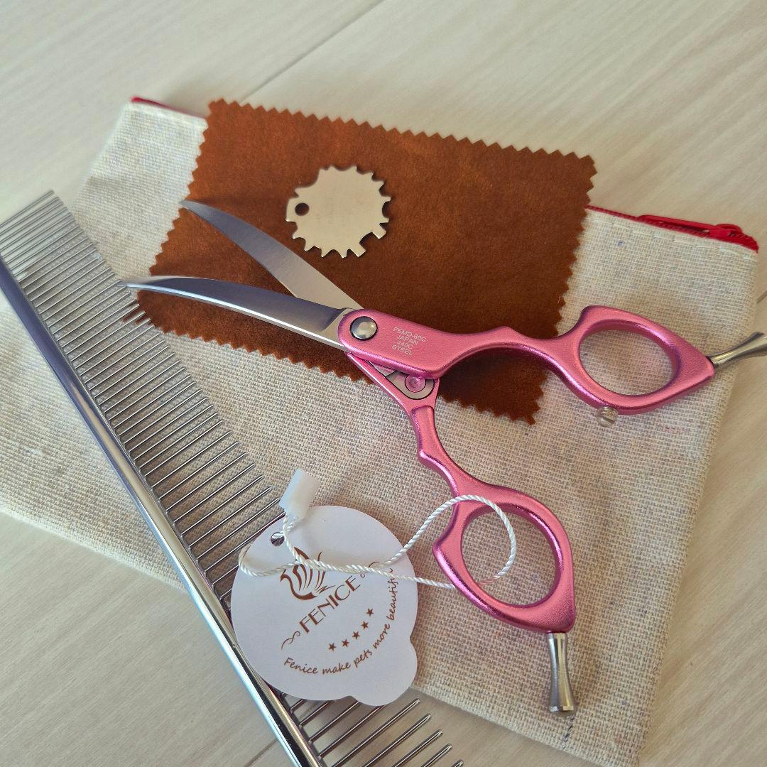 新品★フェニーチェ 6 in★軽量アルミカーブシザー★トリミングシザー