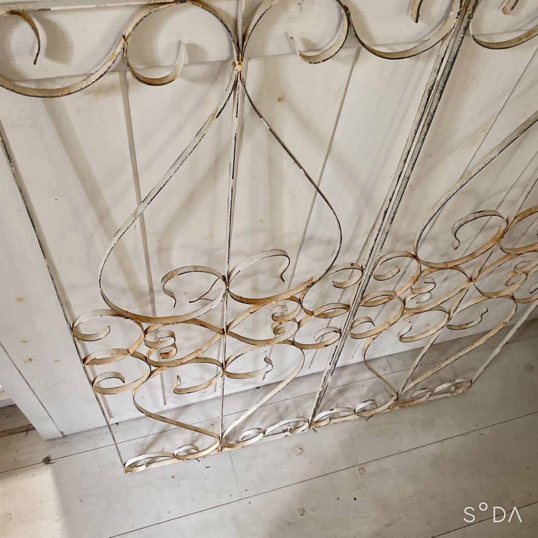 サナ23日まで取り置き アンティーク　アイアンフェンス ガーデンフェンス