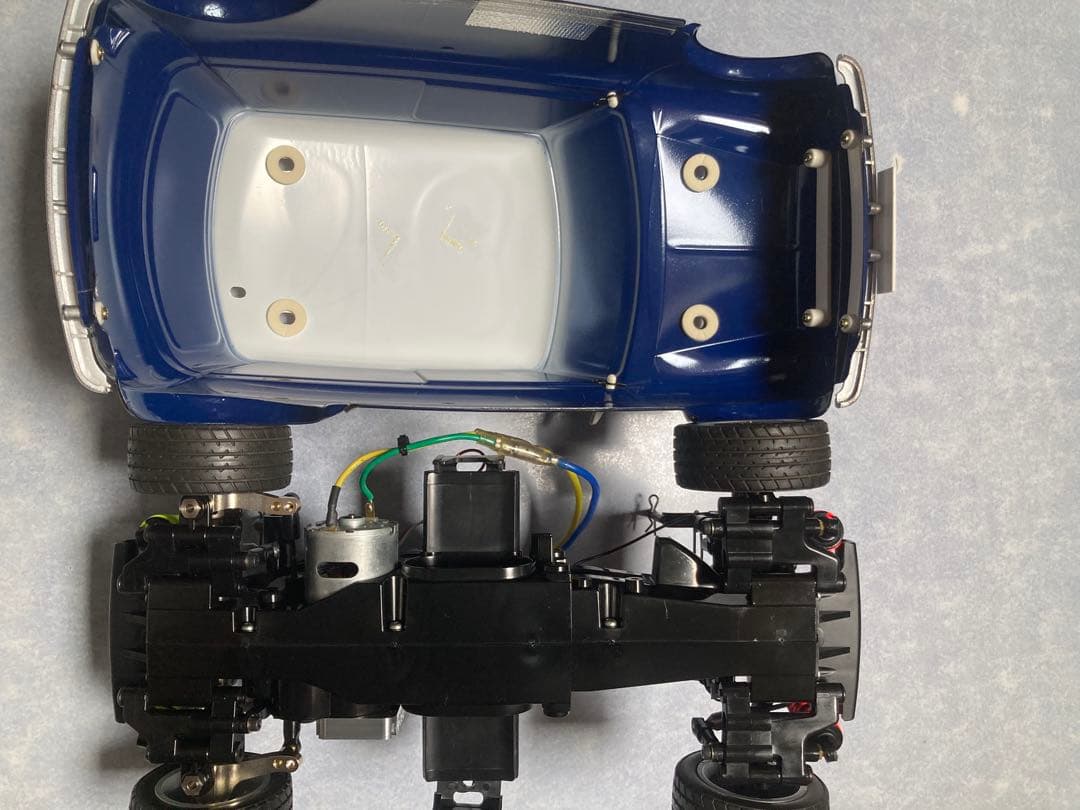 【タミヤRCカー】1/10ローバーミニクーパークーパー未走行品•メカ、プロポ付き