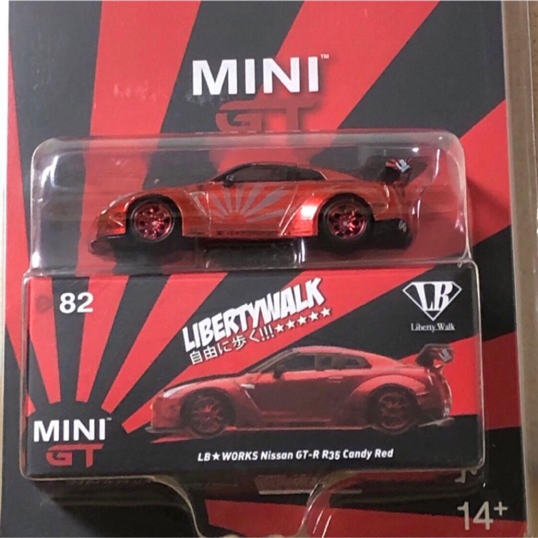 MINI GT　LBWK　日産GT-R R35　キャンディレッド　トイザらス限定