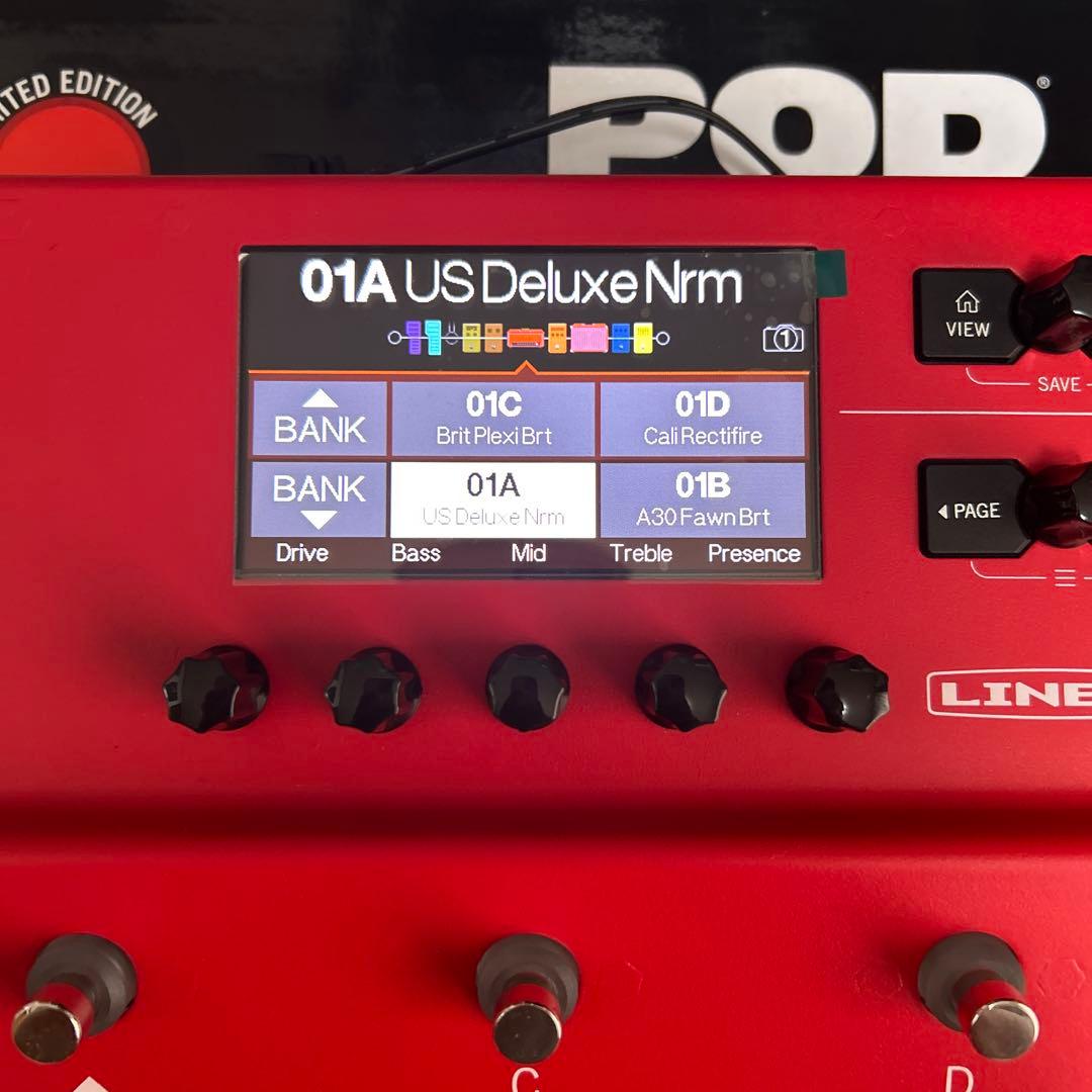 K*Z様 LINE 6 POD GO レッド 限定モデル