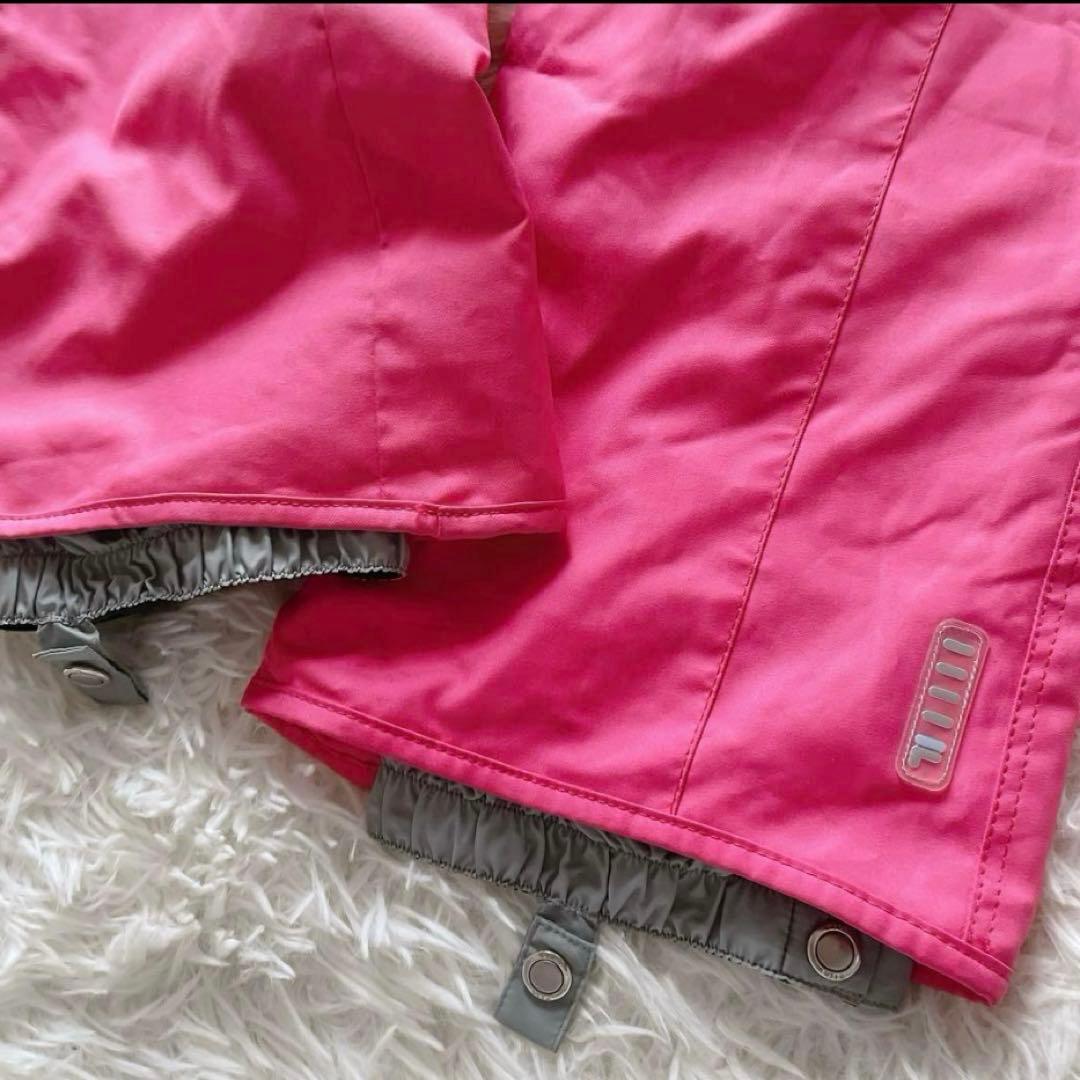 arg FILA 黒ピンク スキーウェア スノボーウェア上下セット Mレディース