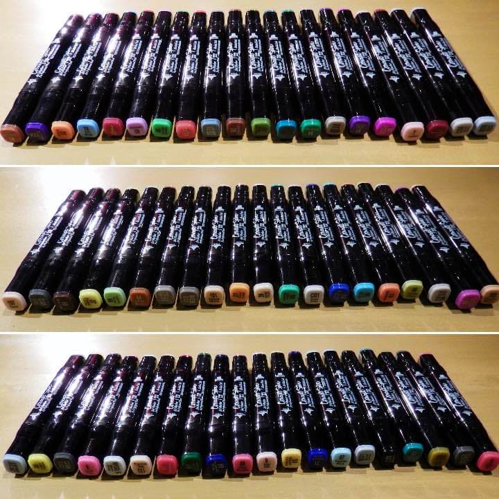 【新品・60本セット】コピック入門用として最適なアルコールマーカー ハードケース