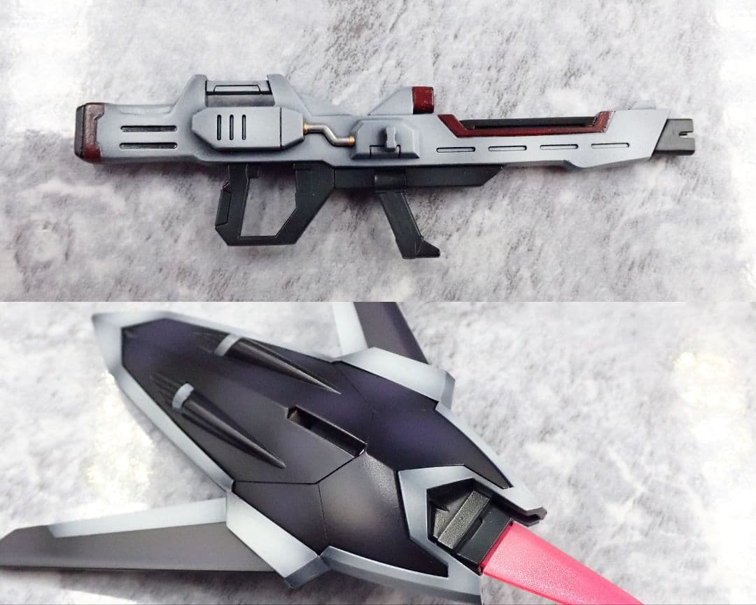 HGデスティニーガンダム、イモータルジャスティスガンダム 全塗装 ガンプラ完成品