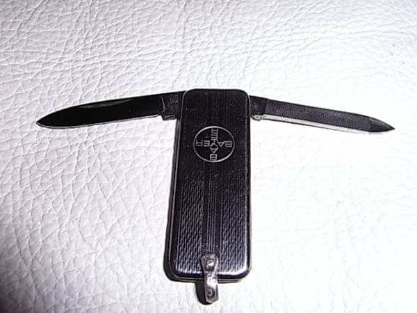 非売品1960年代◆ドイツ バイエル社(BAYER) ゾーリンゲン 2丁出ナイフ