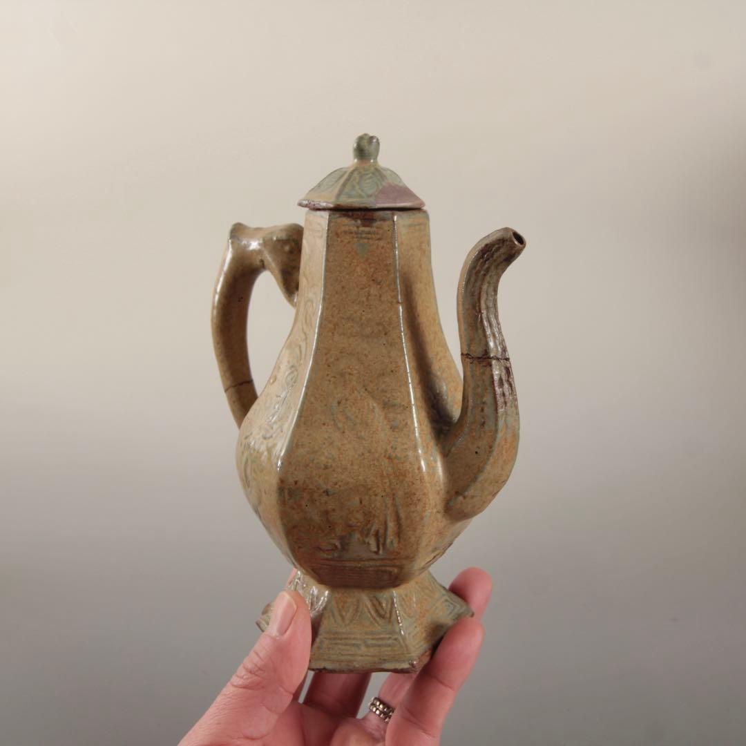 青磁 水注 酒注 酒器 中国美術 古美術 骨董 古道具 アンティーク 煎茶道具