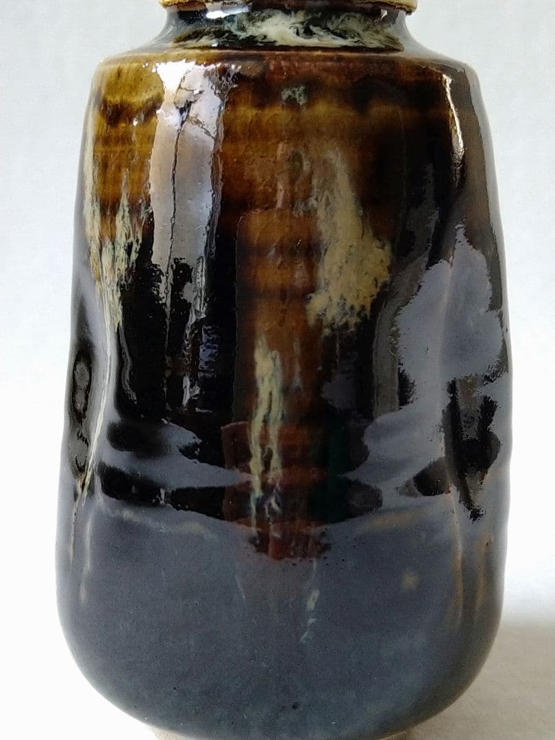 淡海ぜぜ 膳所焼 陽炎園 茶入 茶道具