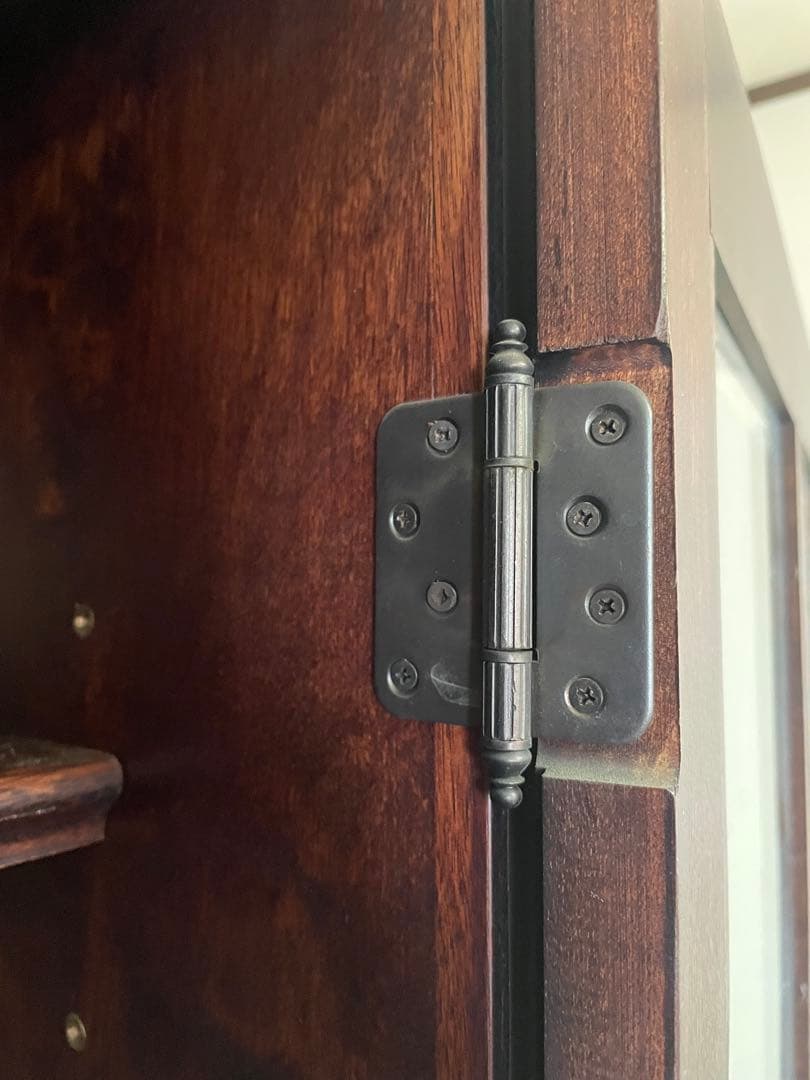 送料無料　北海道民芸家具/キャビネット/食器棚/本棚/カップボード