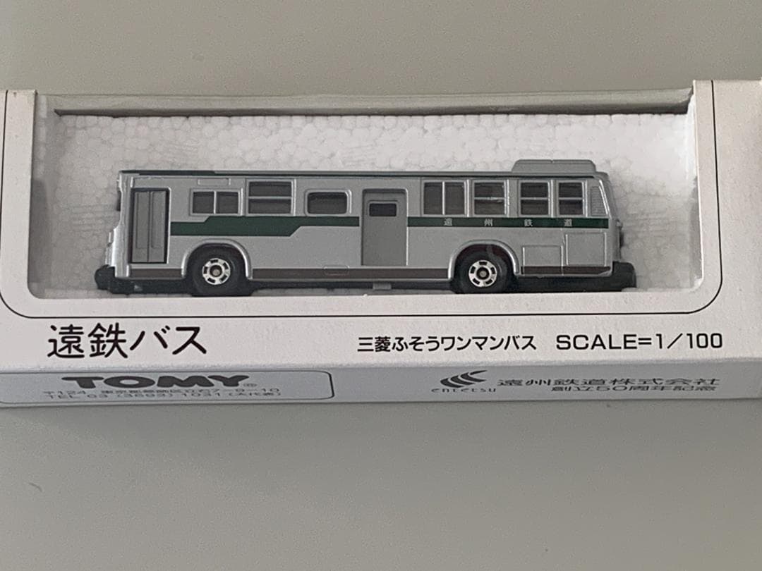 ◆日本製【1/100 遠鉄バス ロングトミカ 三菱ふそうワンマンバス 遠州鉄道】