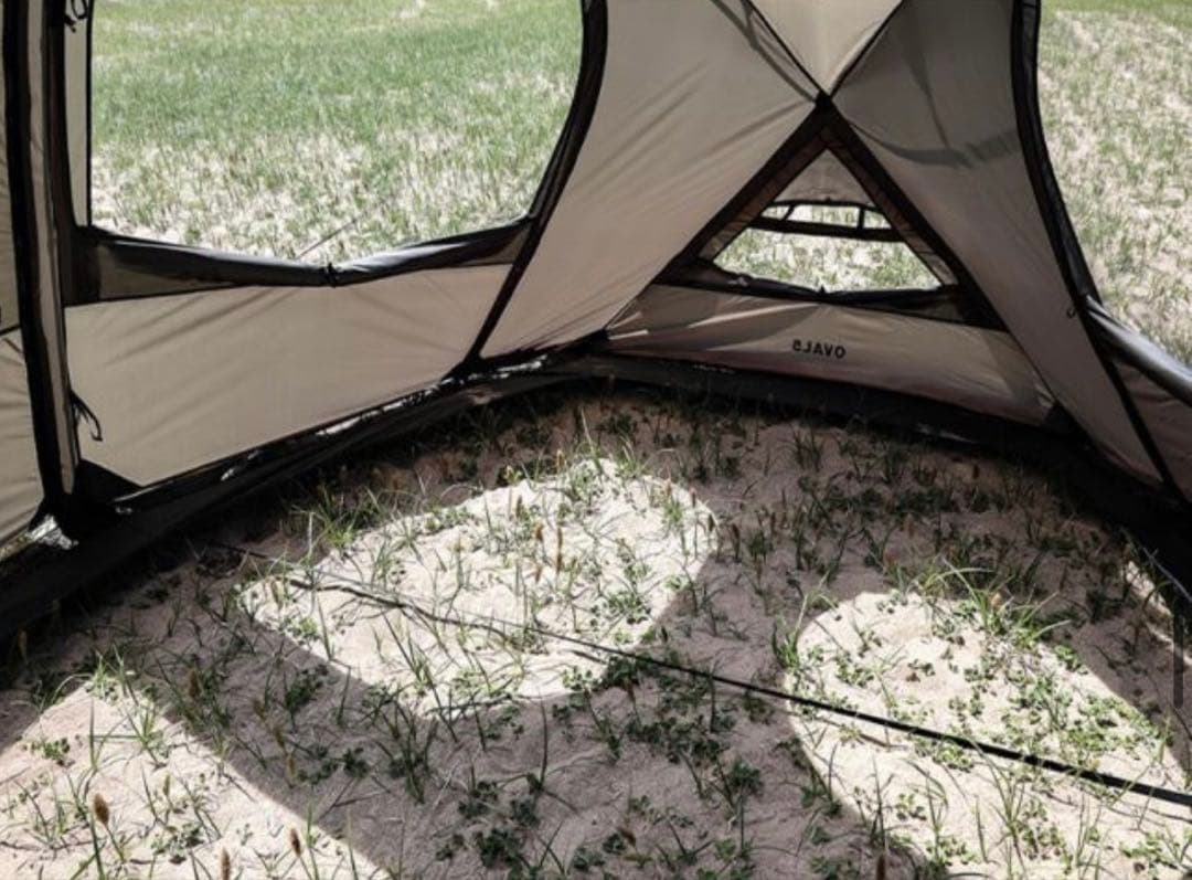 OVAL5 ドームトンネルテント ARBOR カーキ About camping