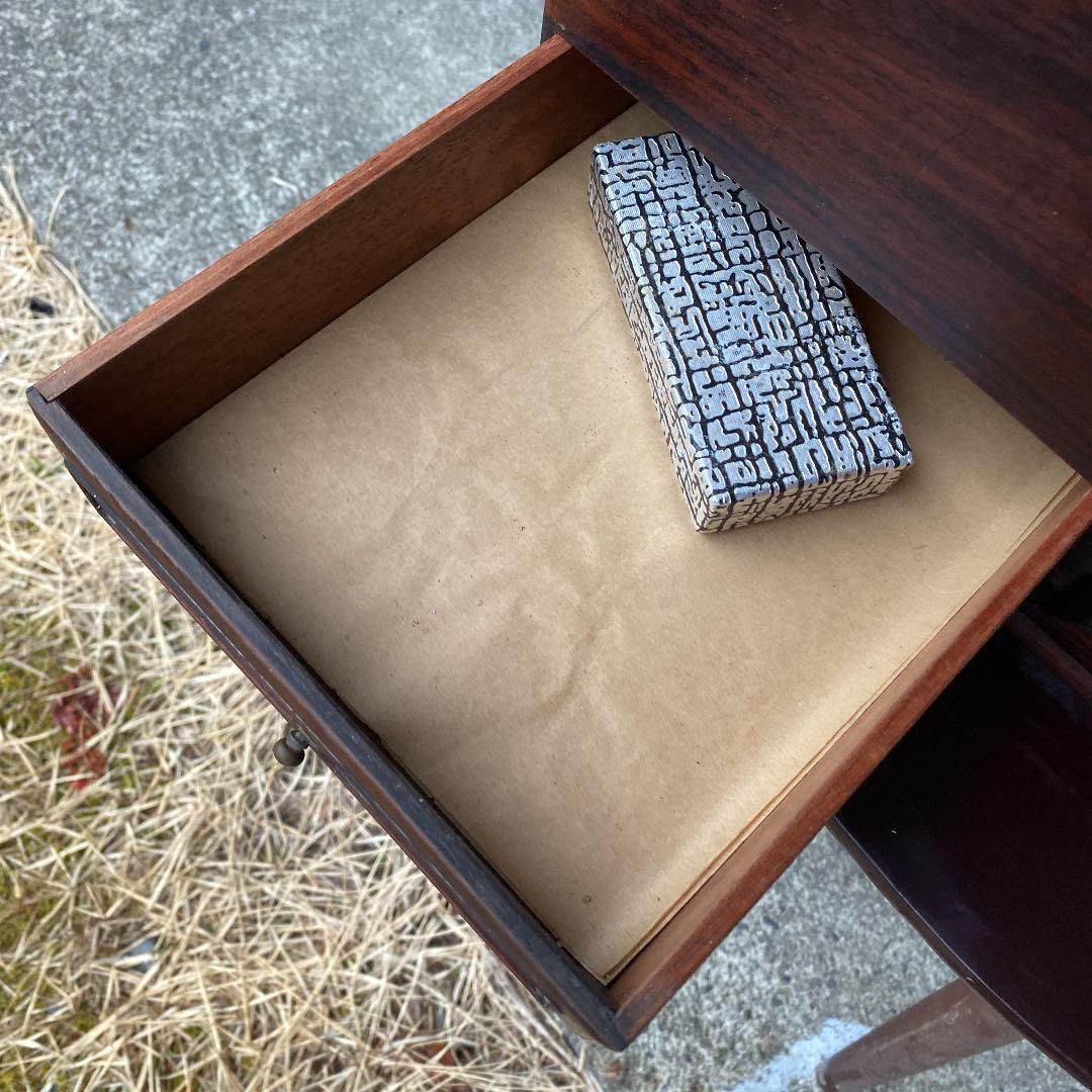 長火鉢　箱火鉢　小型　アンティーク　煙管　骨董