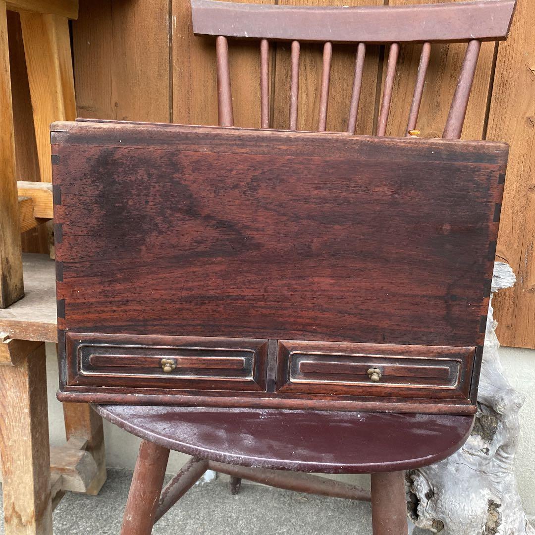 長火鉢　箱火鉢　小型　アンティーク　煙管　骨董